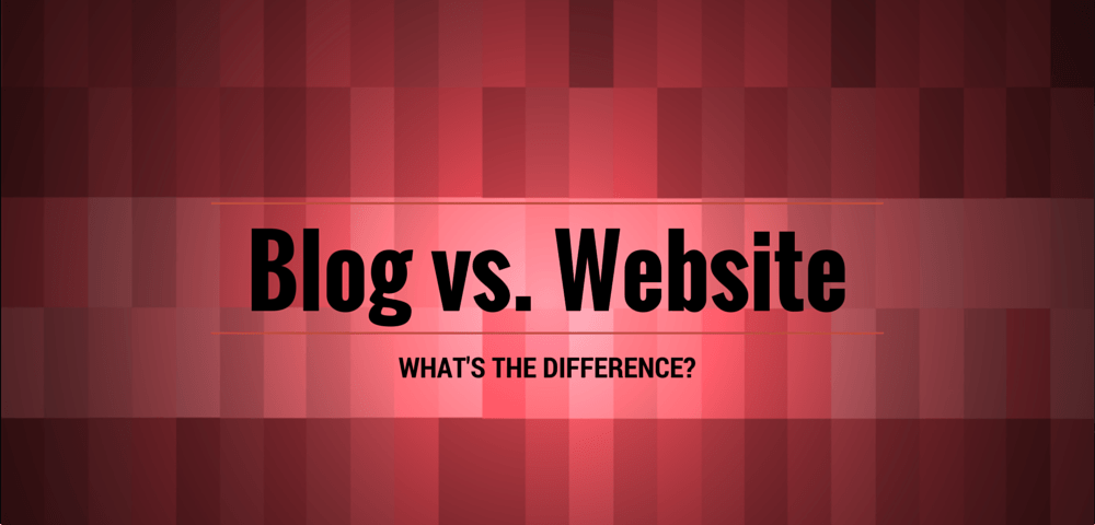 Blog vs website